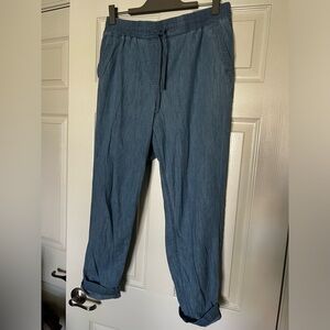 Talbots Drawstring Chambray Pants